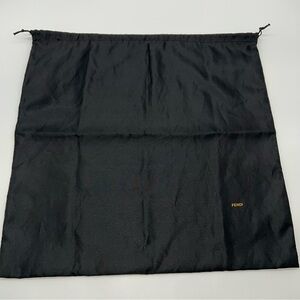 Fendi Black Drawstring Bag with Yellow Fendi 20.5” X 20”
